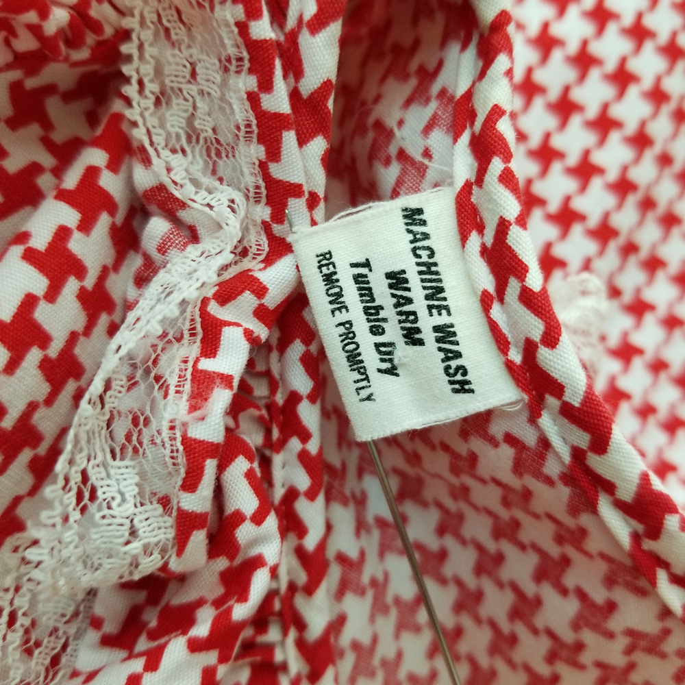 SOLD 🌈 1970s houndstooth square dance dress - Picture 6 of 8